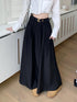 HELLO FASHION Long A-Line Skirts With Belt